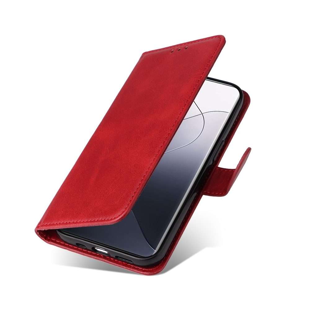 For Xiaomi 14 Pro Classic Calf Texture Flip Leather Phone Case(Red)