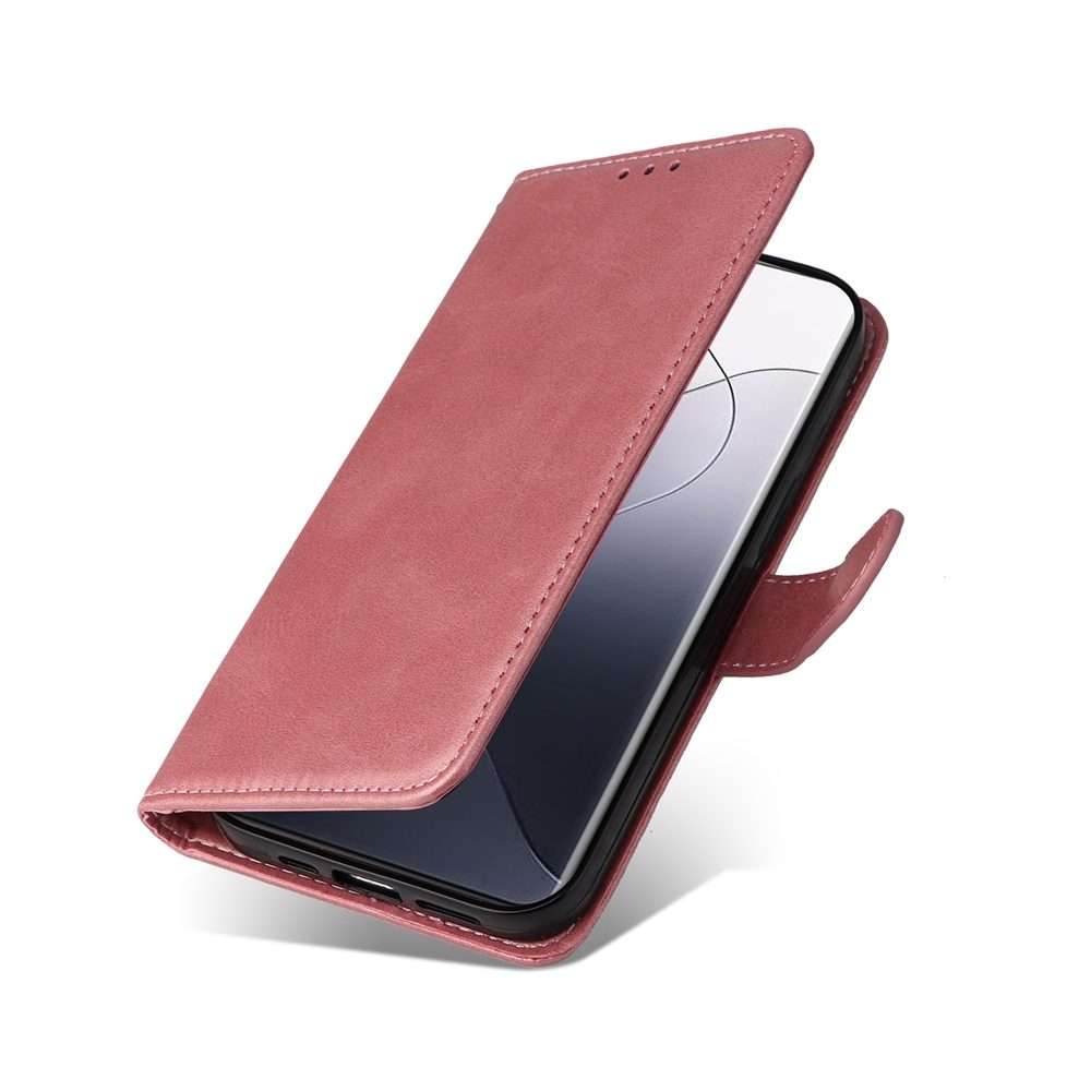 For Xiaomi 14 Pro Classic Calf Texture Flip Leather Phone Case(Rose Gold)