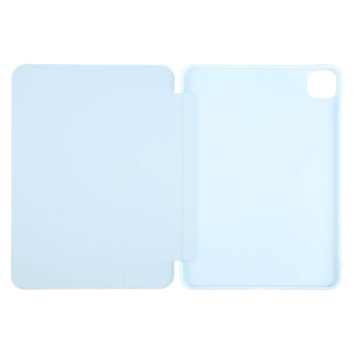 For iPad Pro 11 2025 / 2024 GEBEI 3-folding Holder Shockproof Flip Leather Tablet Case(Sky Blue)