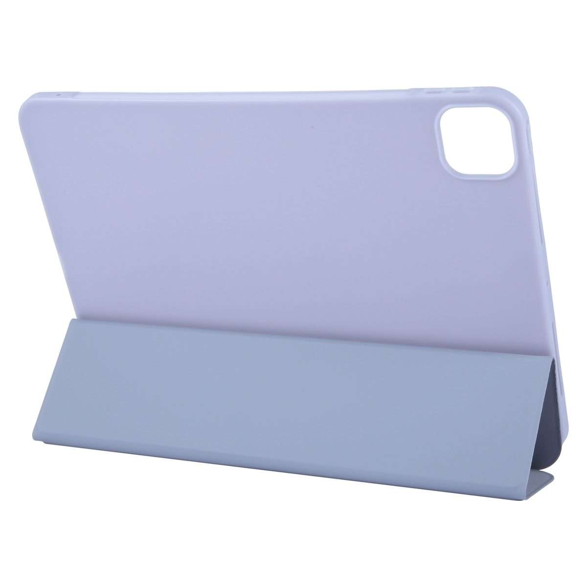 For iPad Pro 13 2025 / 2024 GEBEI 3-folding Holder Shockproof Flip Leather Tabl ... (Light Purple)