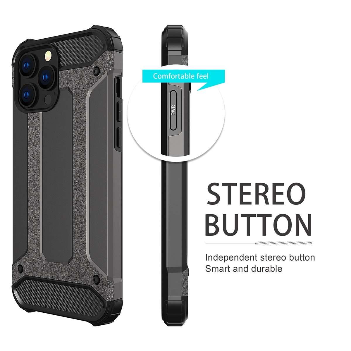 For iPhone 16 Pro Magic Armor TPU Phone Case(Black)