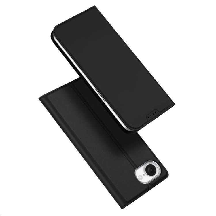 For iPhone 17e / 16e DUX DUCIS Skin Pro Series Flip Leather Phone Case(Black)