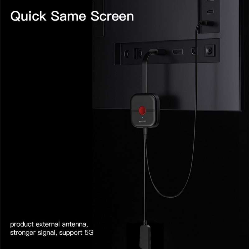 Yesido TV10 HD Wireless Screen Display Receiver, Specification:2.4G+4K(Black)