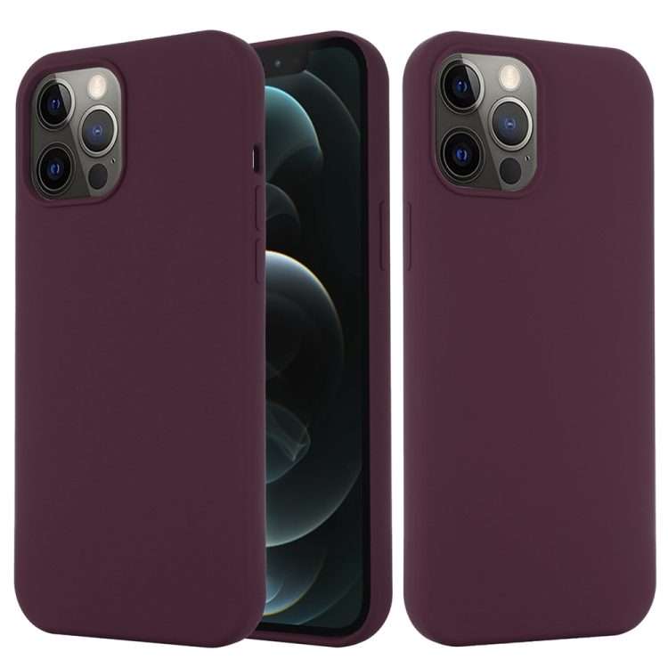 For iPhone 15 Pro Max Shockproof Silicone Magsafe Phone Case(Plum Color)