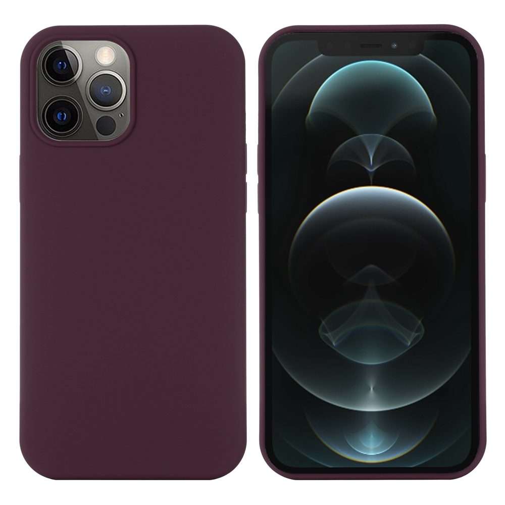 For iPhone 15 Pro Max Shockproof Silicone Magsafe Phone Case(Plum Color)