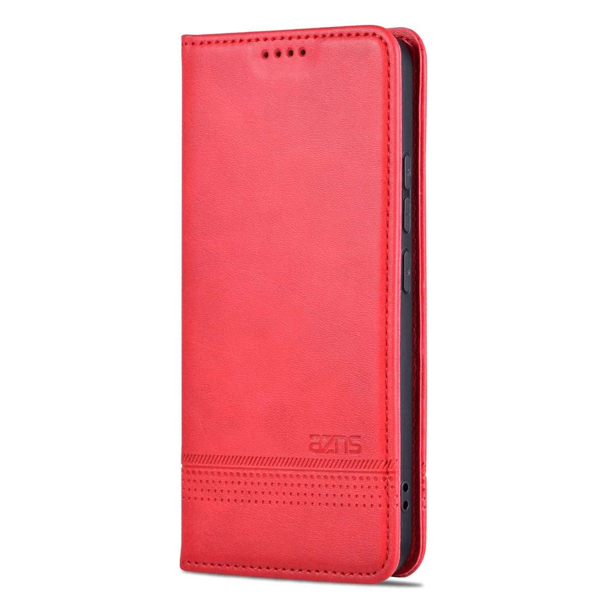 For Xiaomi 14 Pro AZNS Magnetic Calf Texture Flip Leather Phone Case(Red)