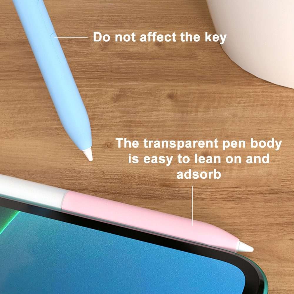For Xiaomi Stylus Pen 2 Jelly Style Translucent Silicone Protective Pen Case(Blue)