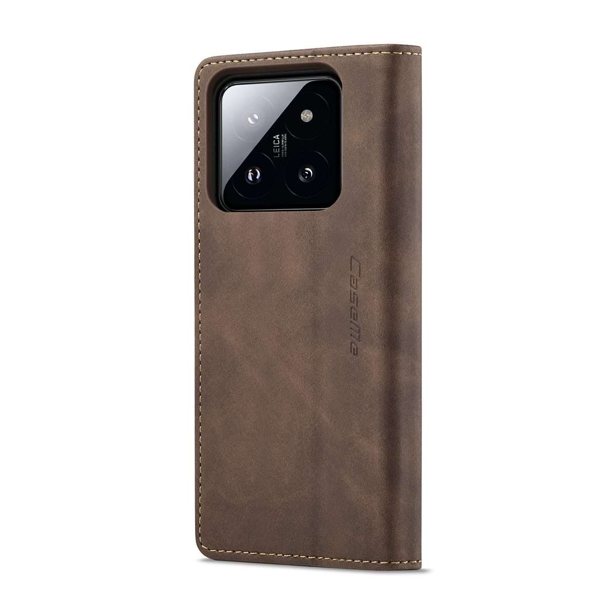 For Xiaomi 14 Pro CaseMe 013 Multifunctional Horizontal Flip Leather Phone Case(Coffee)