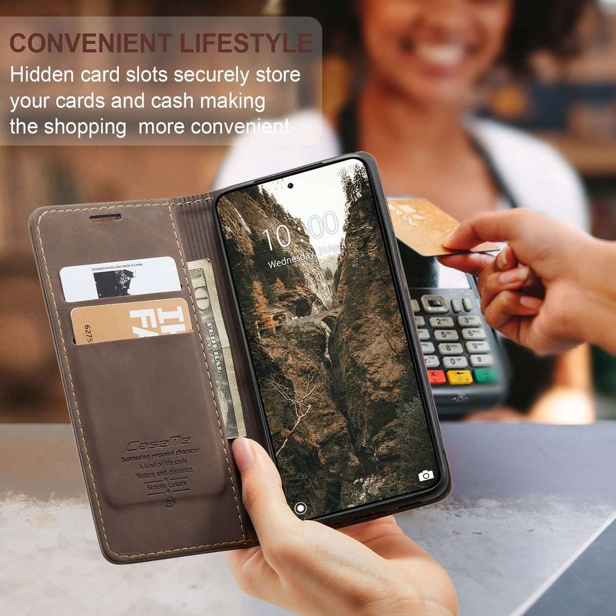 For Xiaomi 14 Pro CaseMe 013 Multifunctional Horizontal Flip Leather Phone Case(Coffee)