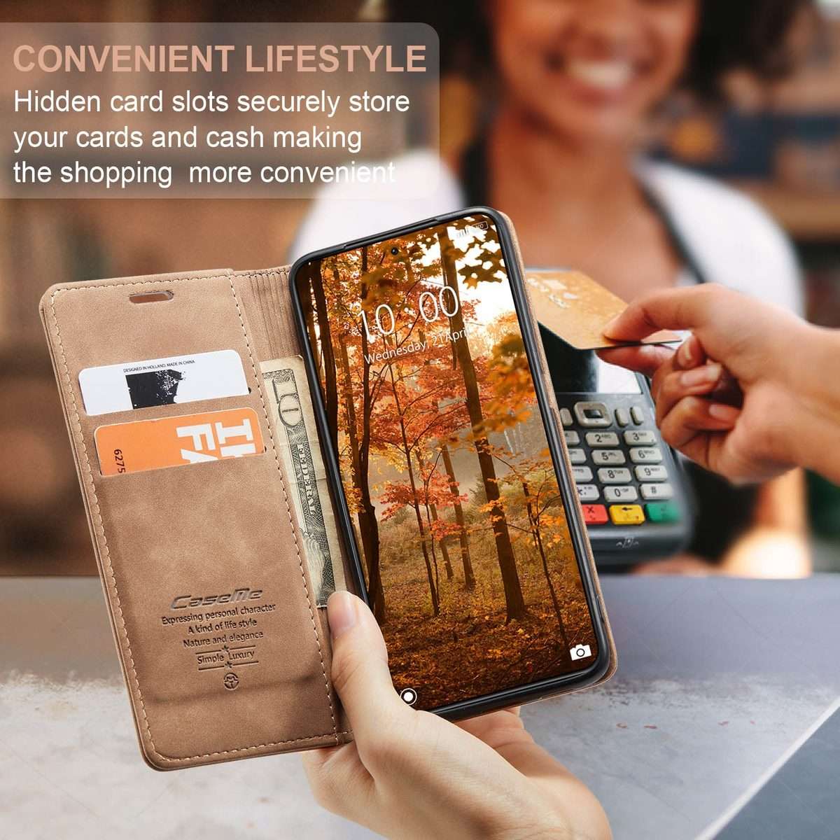 For Xiaomi 14 Pro CaseMe 013 Multifunctional Horizontal Flip Leather Phone Case(Brown)