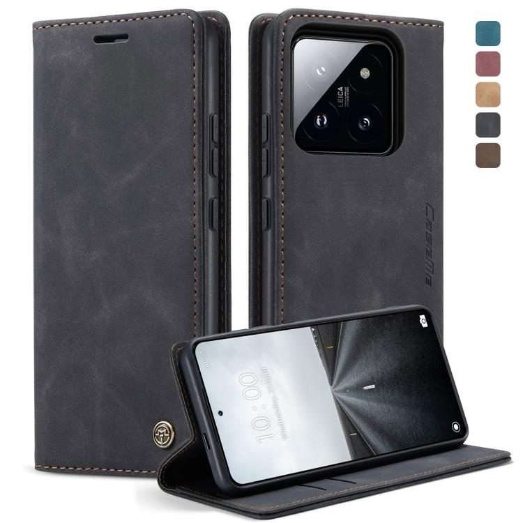 For Xiaomi 14 Pro CaseMe 013 Multifunctional Horizontal Flip Leather Phone Case(Black)