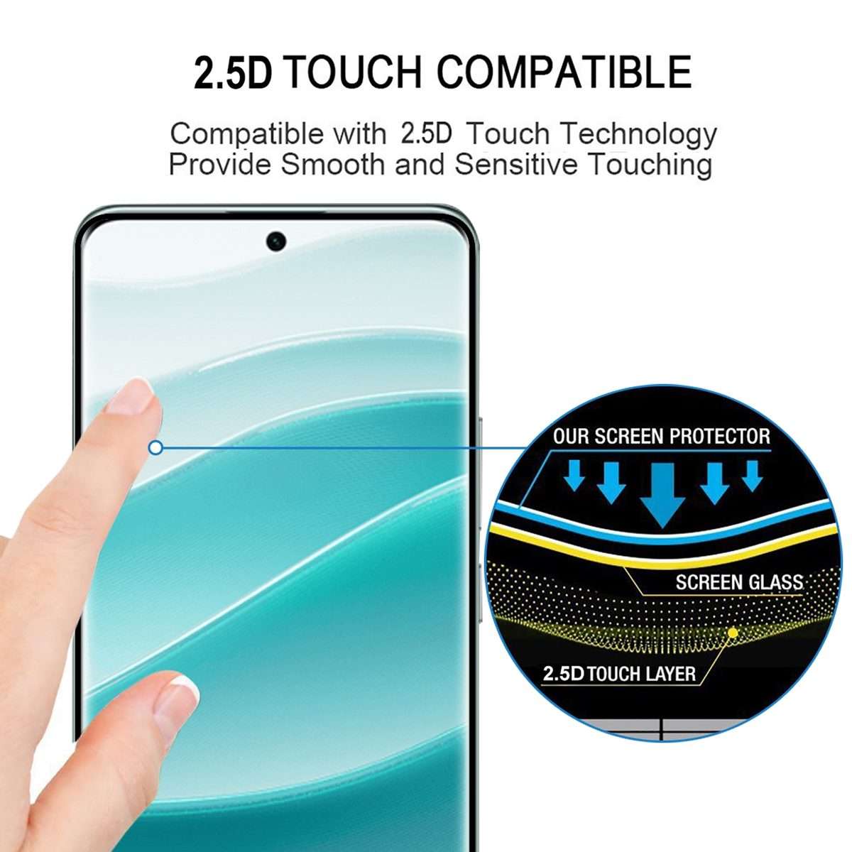 For Redmi Note 14 Pro+ 5G 9H HD 3D Curved Edge Tempered Glass Film(Black)