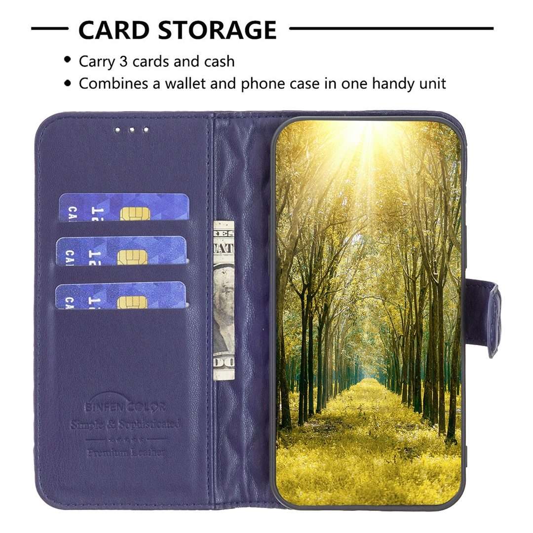 For iPhone 16 Pro Diamond Lattice Wallet Flip Leather Phone Case(Blue)