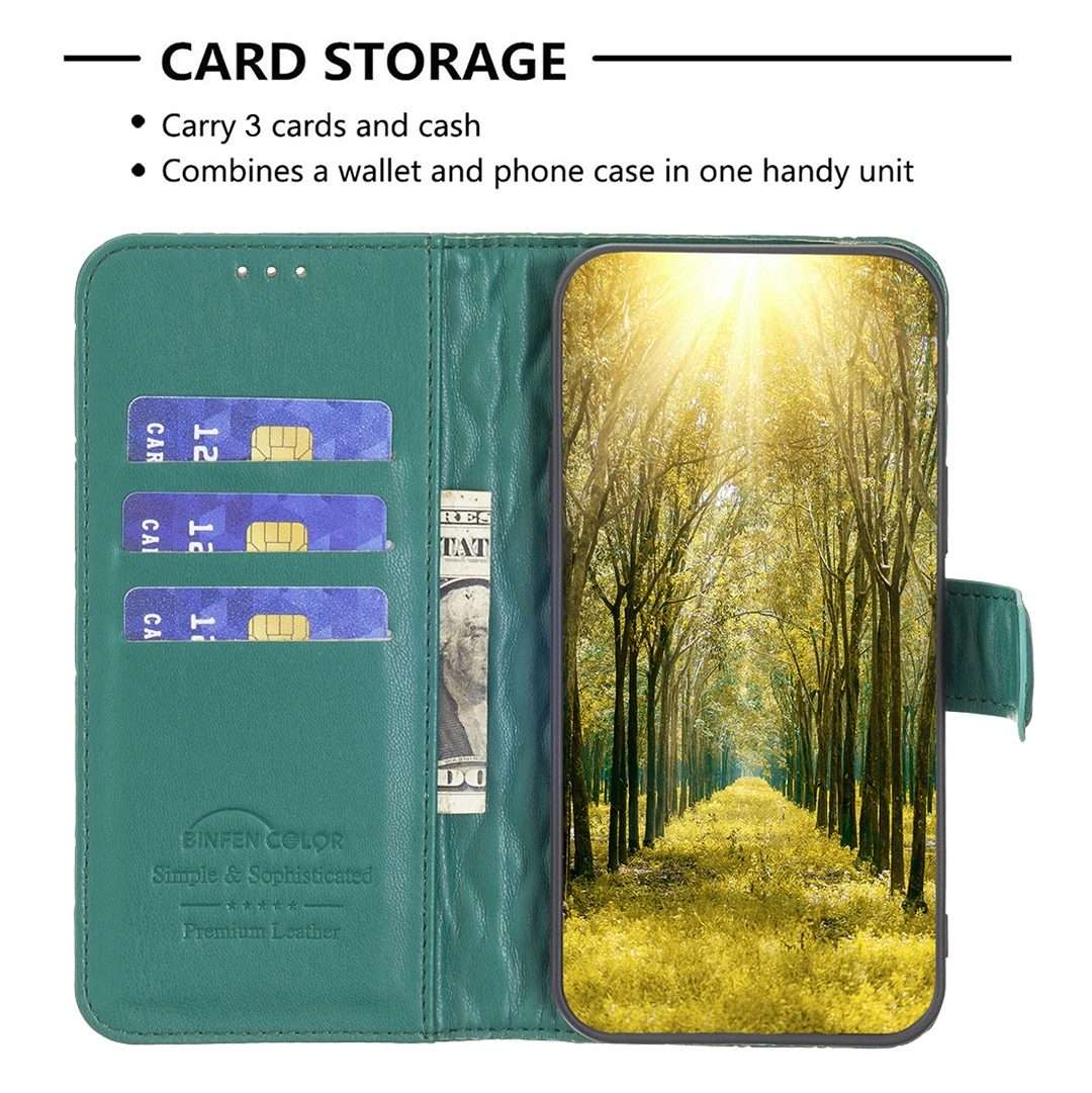 For iPhone 16 Pro Diamond Lattice Wallet Flip Leather Phone Case(Green)