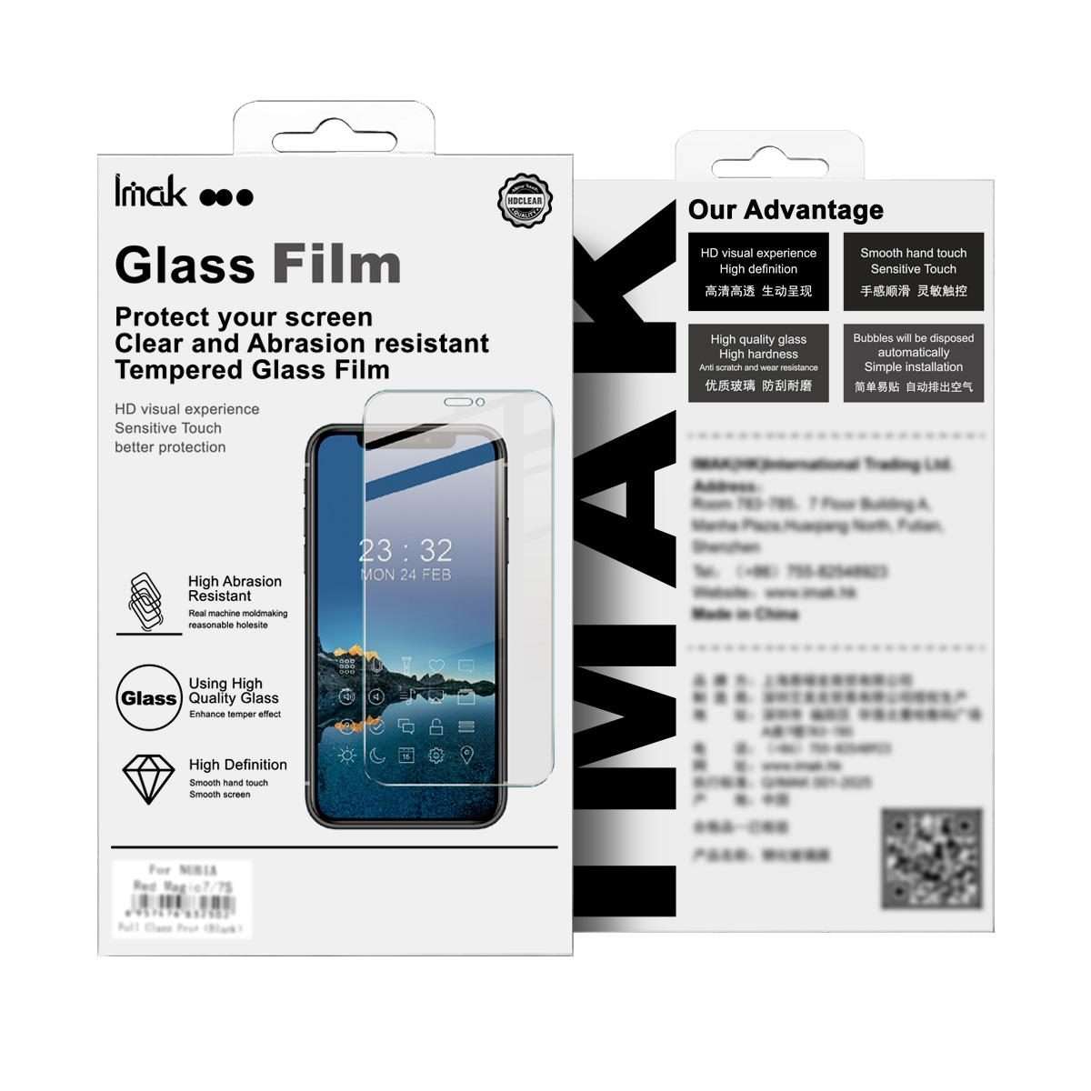 For Huawei Mate 80 Pro Max imak H Series Tempered Glass Film