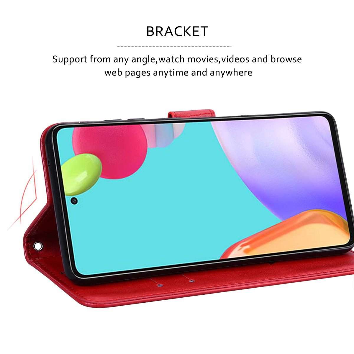For Honor 400 Smart 5G / X7d 5G Rose Embossed Flip PU Leather Phone Case(Red)