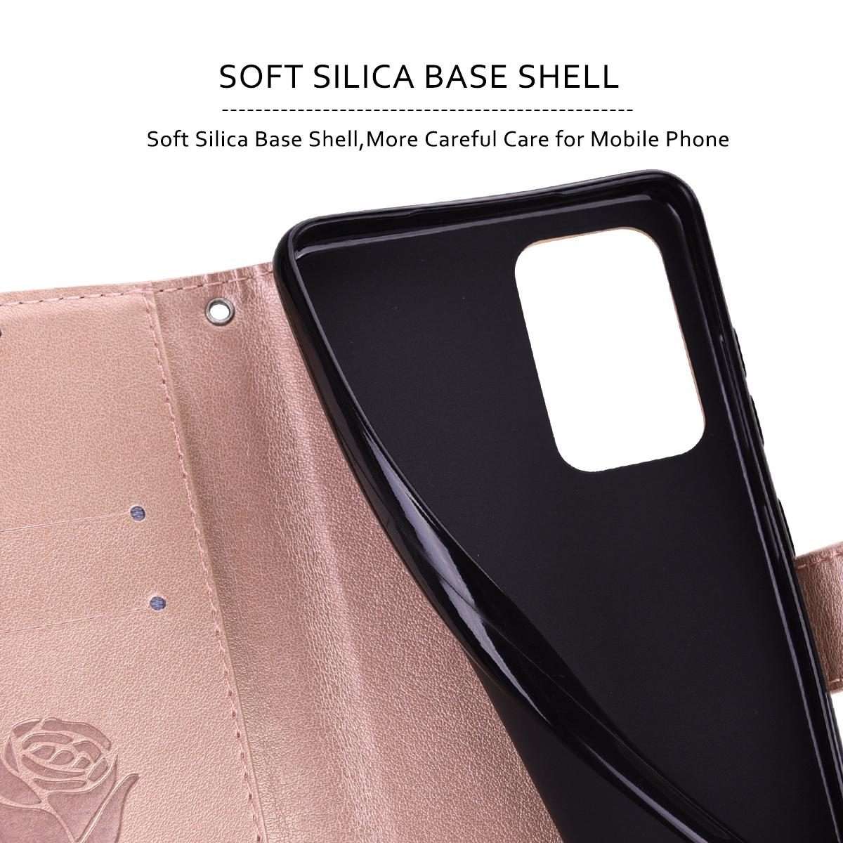 For Honor 400 Smart 5G / X7d 5G Rose Embossed Flip PU Leather Phone Case(Rose Gold)