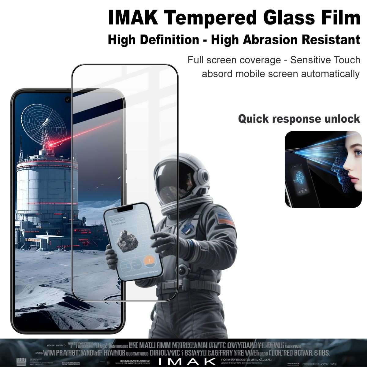 For Huawei nova 14 Lite imak 9H Surface Hardness Full Screen Tempered Glass Film Pro+ Series