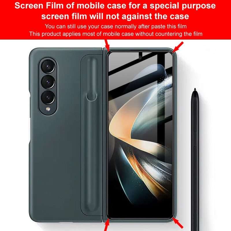 For Samsung Galaxy Z Fold5 5G imak Front Screen Tempered Glass Film, Phone Case Edition