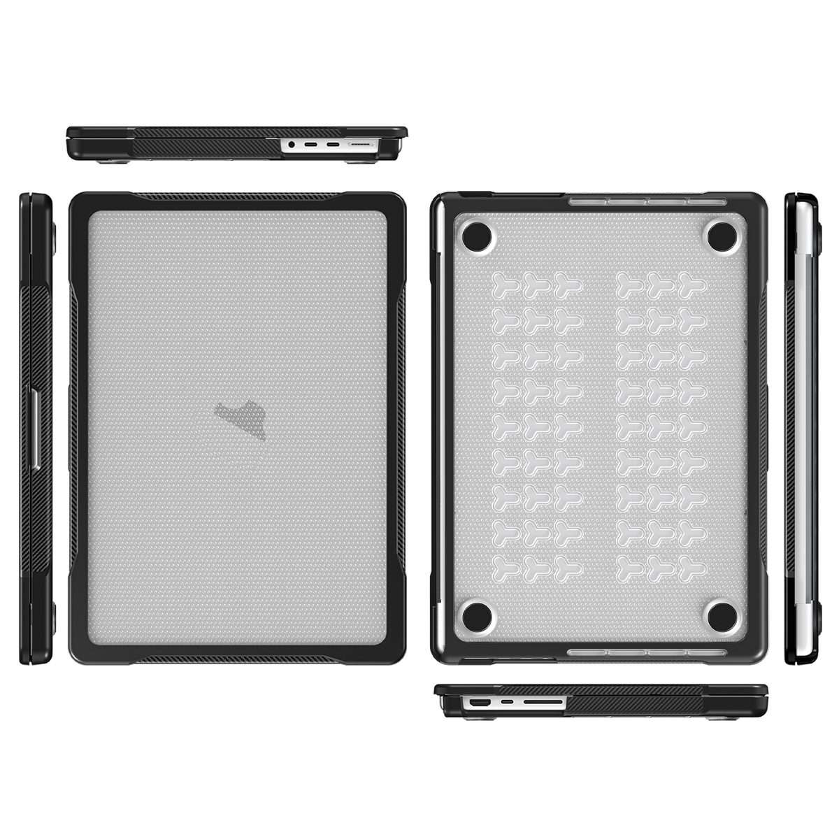 For MacBook Pro 14.2 inch 2023 / 2021 Dot Translucent Laptop Protective Case(Transparent)