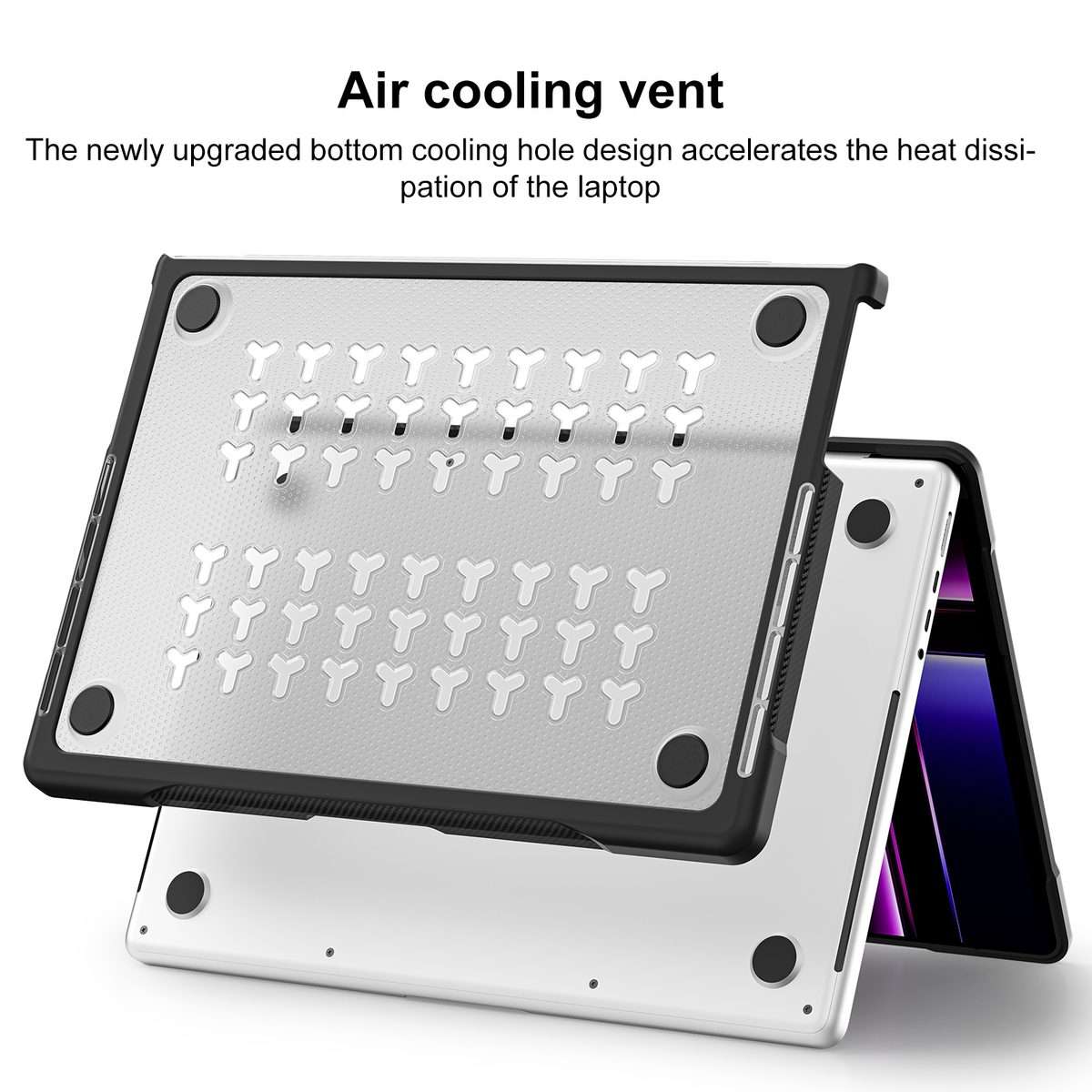 For MacBook Pro 14.2 inch 2023 / 2021 Dot Translucent Laptop Protective Case(Transparent)