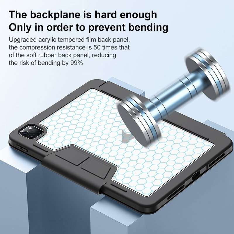 For iPad 2025 / 2022 Deformation Buckle Leather Smart Tablet Case(Black)