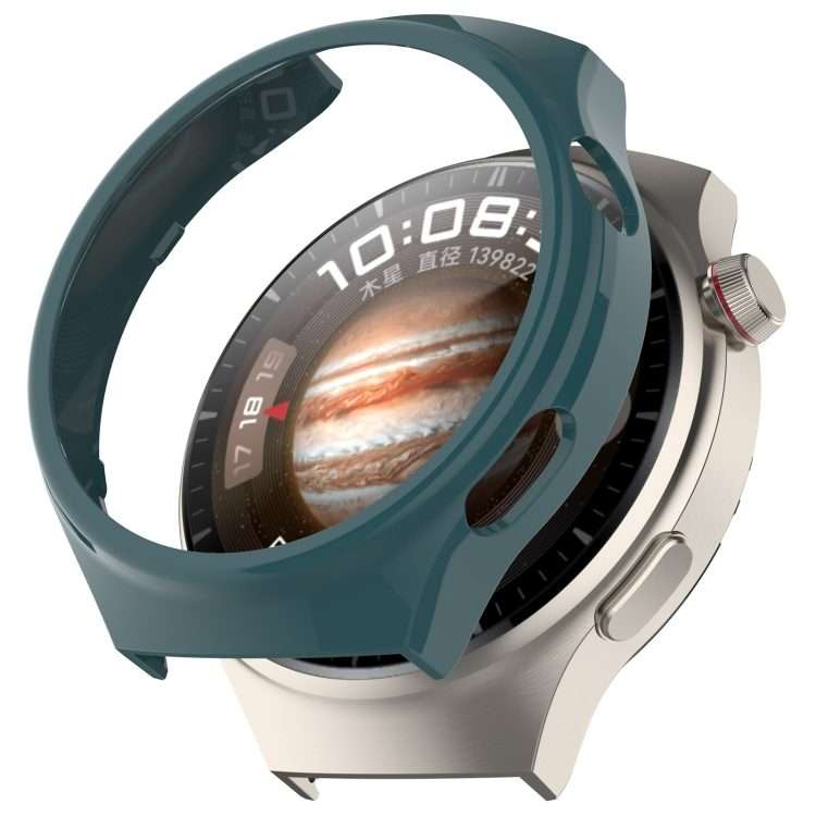 For Huawei Watch 4 Pro Half Coverage Hollowed Watch Protective Case + Hydrogel Fi ... (Pine Green)