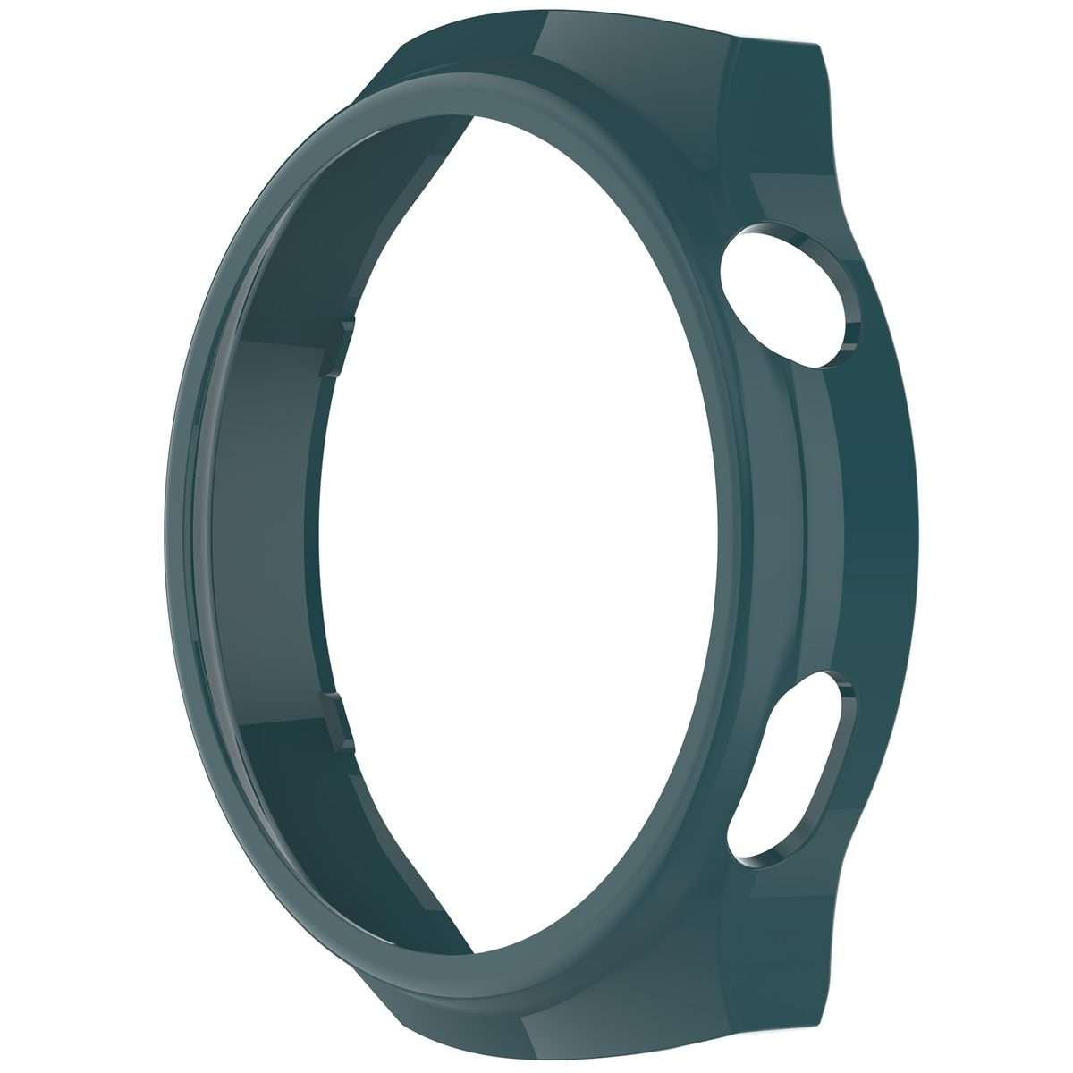 For Huawei Watch 4 Pro Half Coverage Hollowed Watch Protective Case + Hydrogel Fi ... (Pine Green)