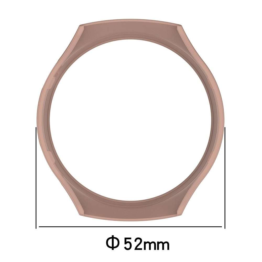 For Huawei Watch 4 Pro Half Coverage Hollowed Watch Protective Case + Hydrogel F ... (Ivory White)