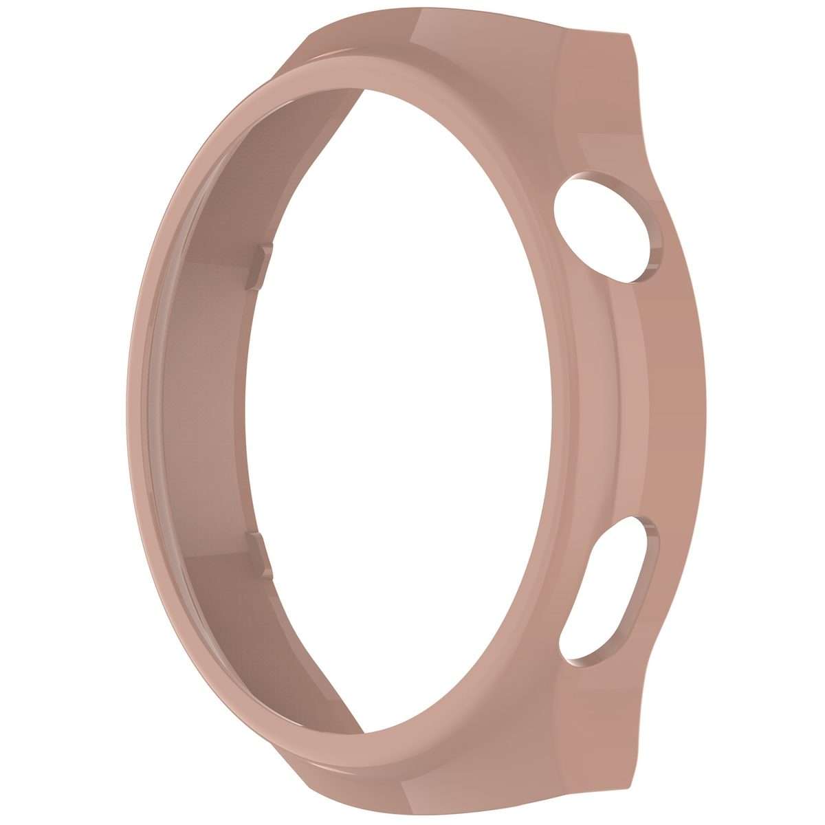 For Huawei Watch 4 Pro Half Coverage Hollowed Watch Protective Case + Hydrogel Film Set(Pink)