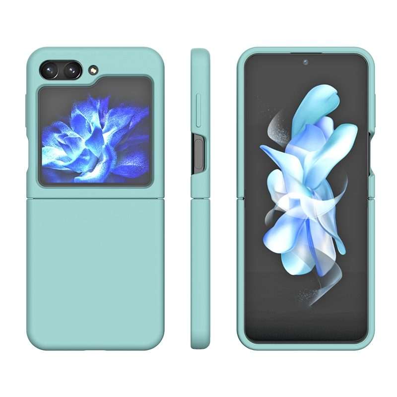 For Samsung Galaxy Z Flip5 Silicone Skin Feel Folding Phone Case(Lemon Yellow)