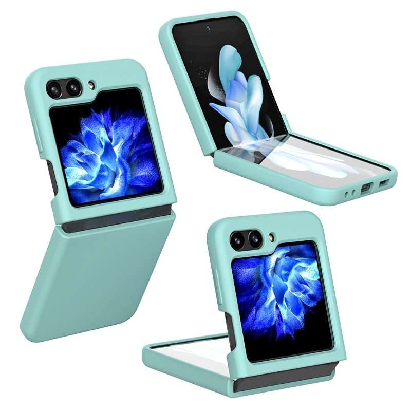 For Samsung Galaxy Z Flip5 Silicone Skin Feel Folding Phone Case(Lemon Yellow)