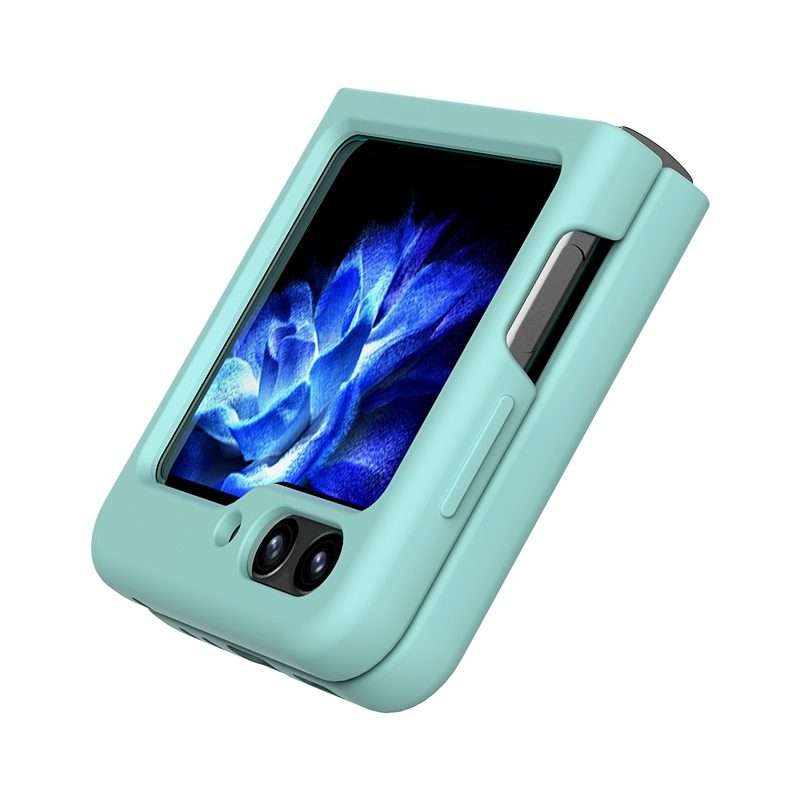 For Samsung Galaxy Z Flip5 Silicone Skin Feel Folding Phone Case(Lemon Yellow)
