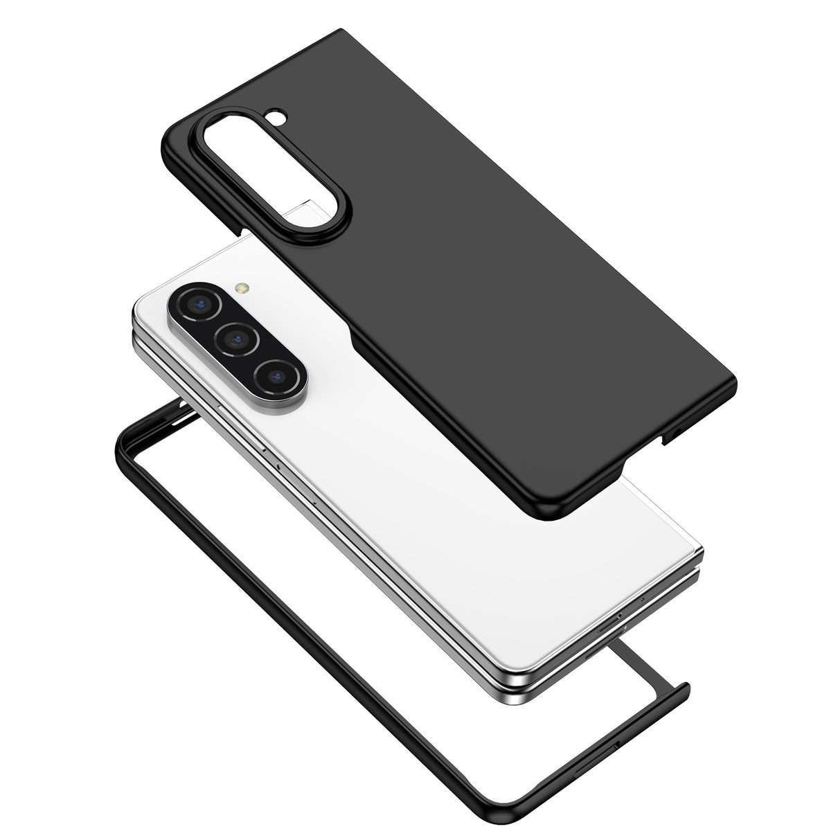 For Samsung Galaxy Z Fold5 5G Armor Foldable Phone Case(Black)