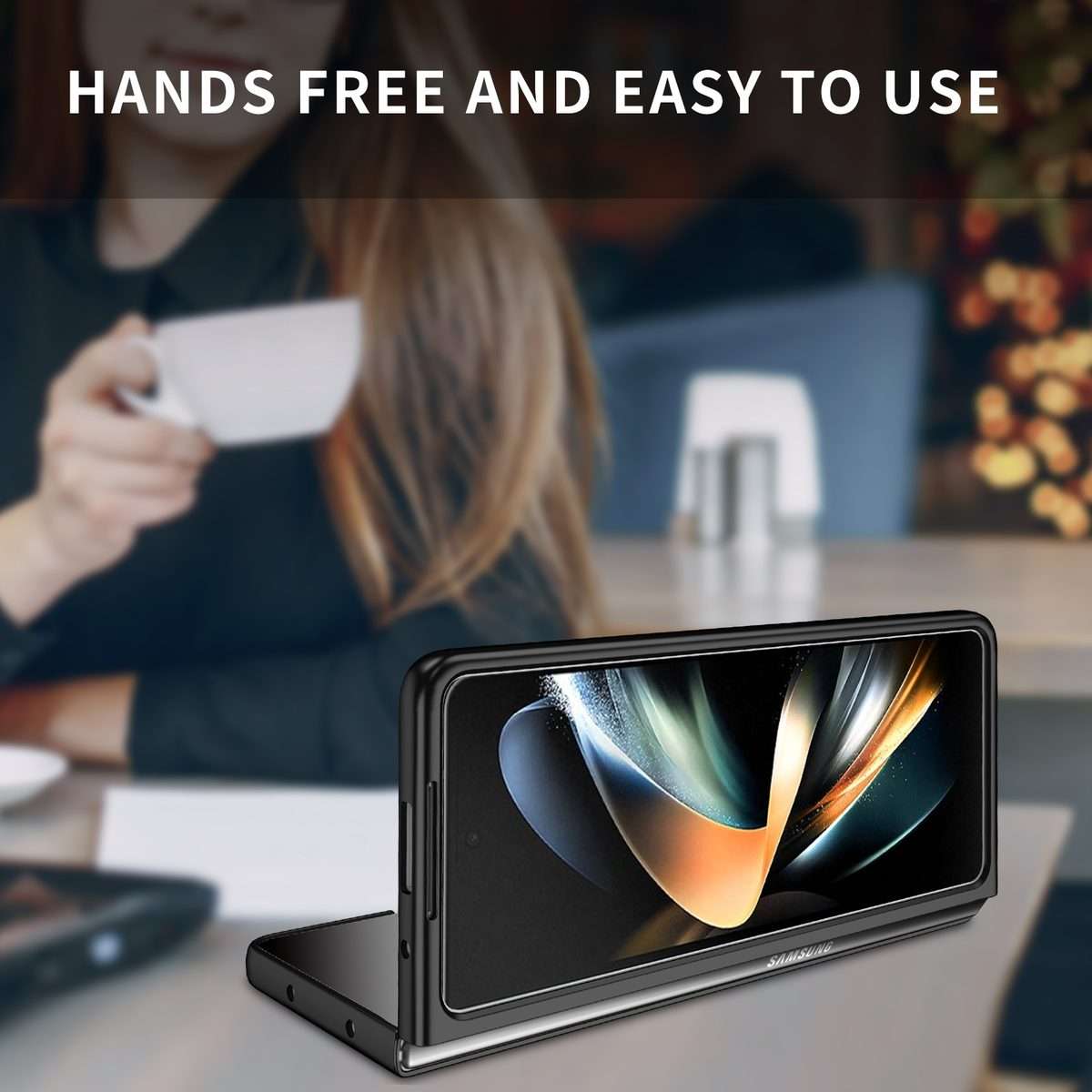 For Samsung Galaxy Z Fold5 5G Armor Foldable Phone Case(Black)