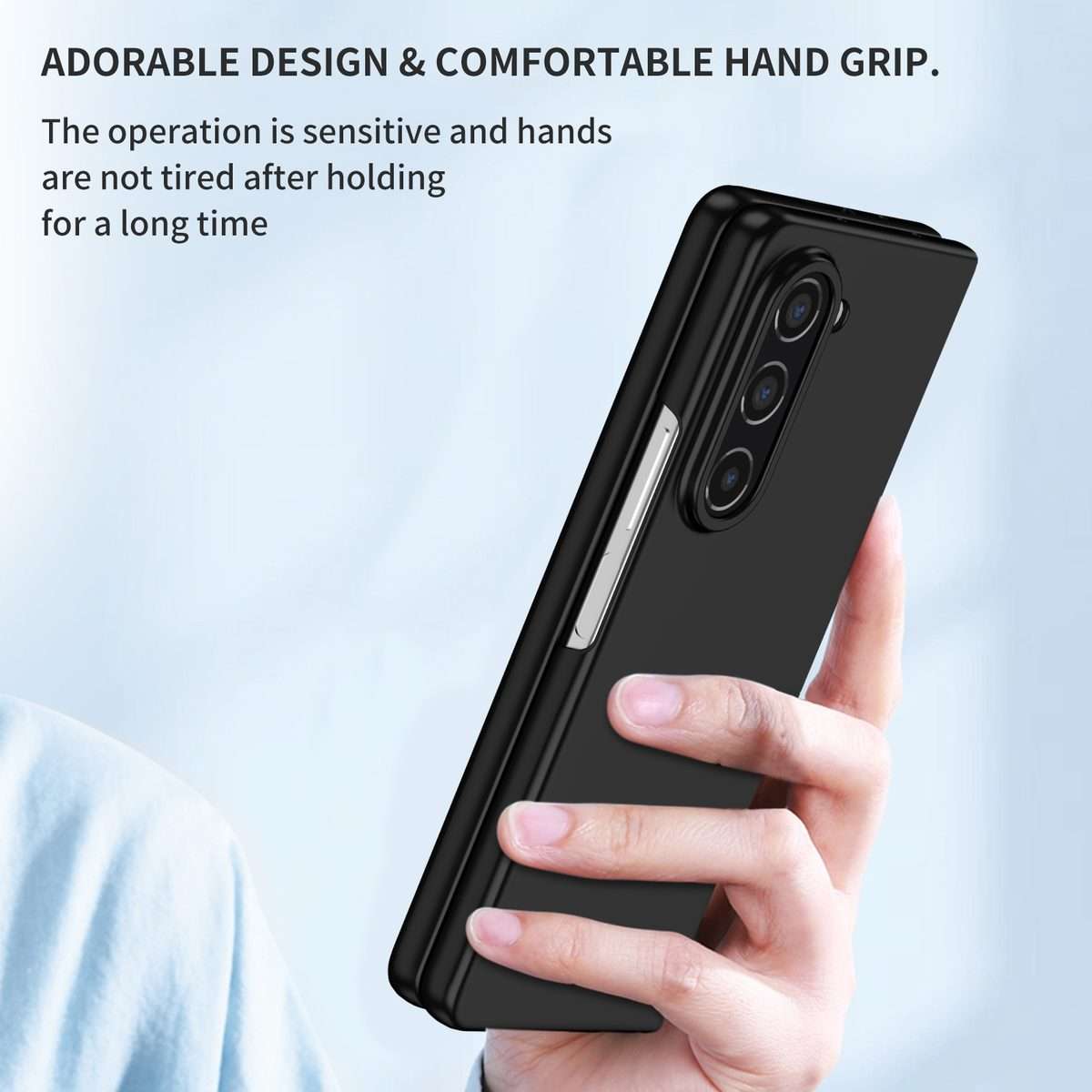 For Samsung Galaxy Z Fold5 5G Armor Foldable Phone Case(Black)
