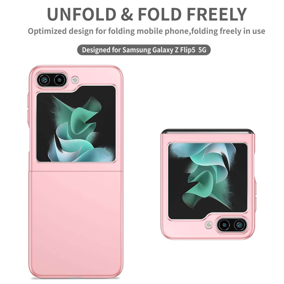 For Samsung Galaxy Z Flip5 5G Armor Foldable Phone Case(Pink)
