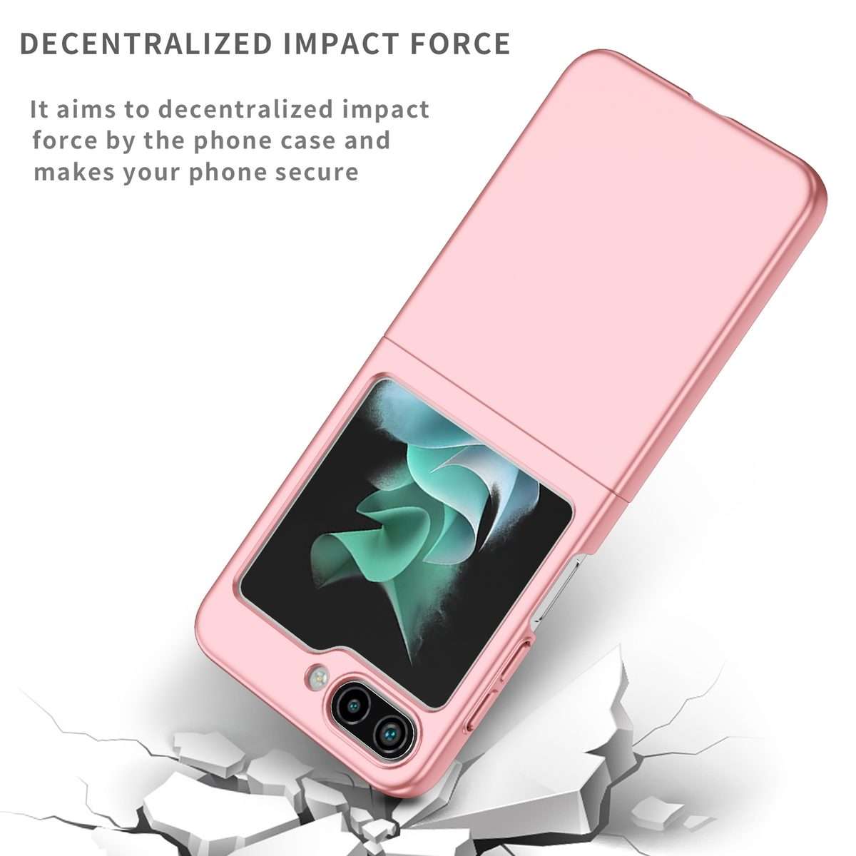 For Samsung Galaxy Z Flip5 5G Armor Foldable Phone Case(Pink)