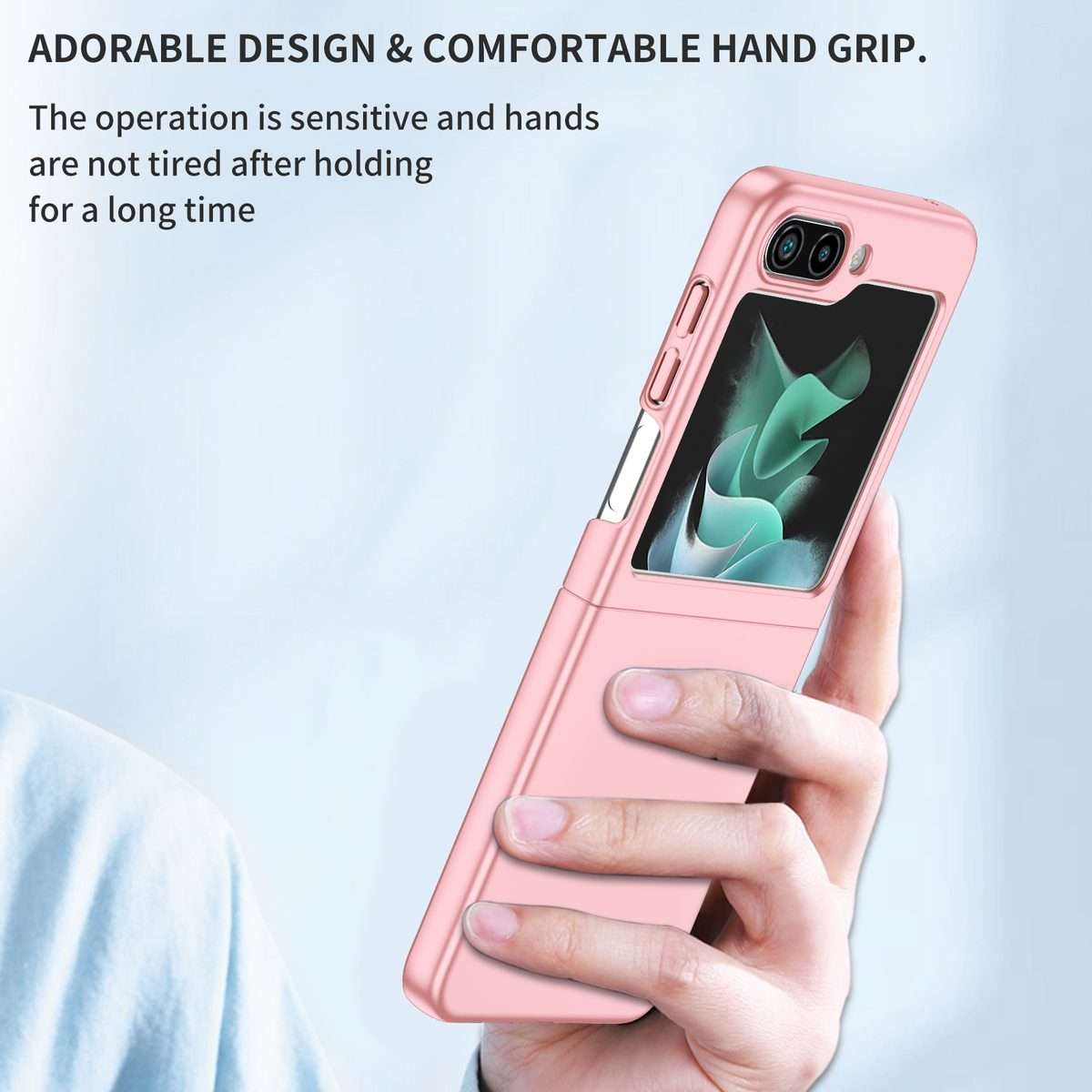 For Samsung Galaxy Z Flip5 5G Armor Foldable Phone Case(Pink)