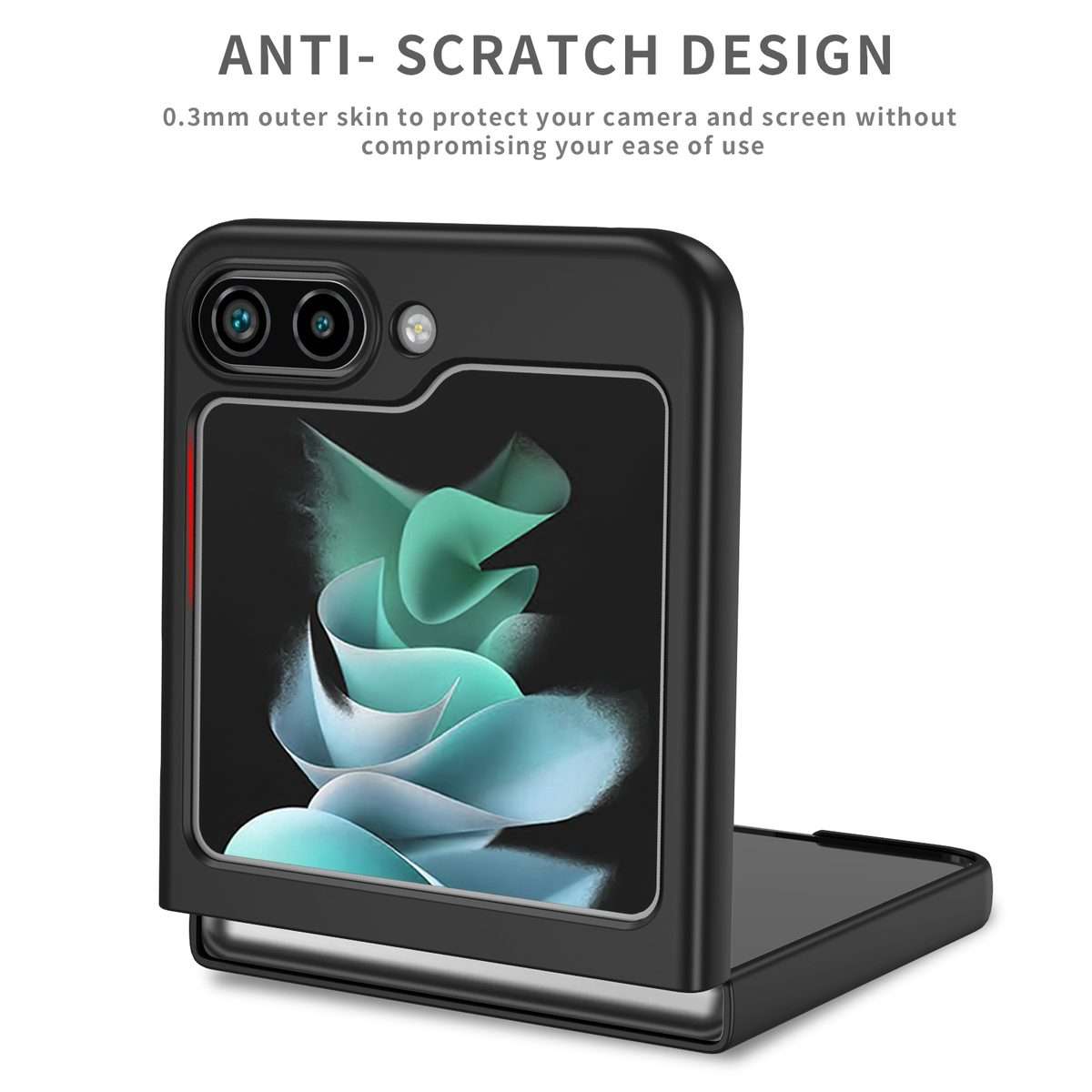 For Samsung Galaxy Z Flip5 5G Armor Foldable Phone Case(Black)