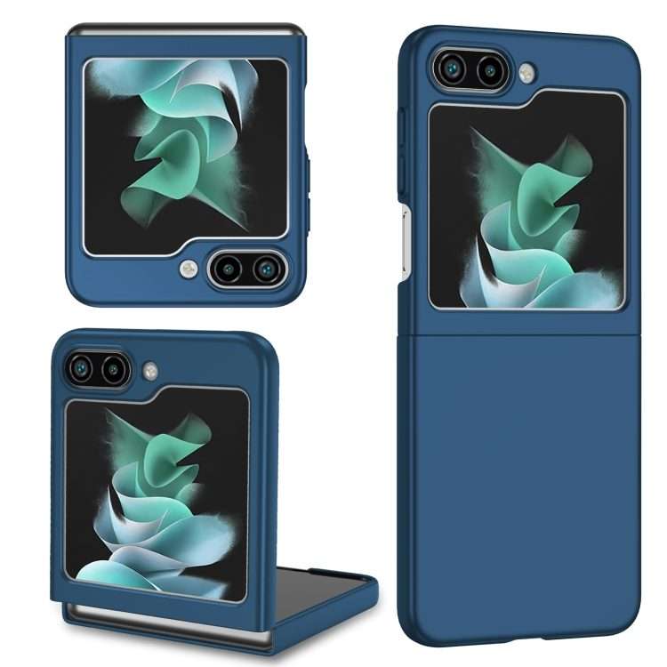 For Samsung Galaxy Z Flip5 5G Armor Foldable Phone Case(Dark Blue)