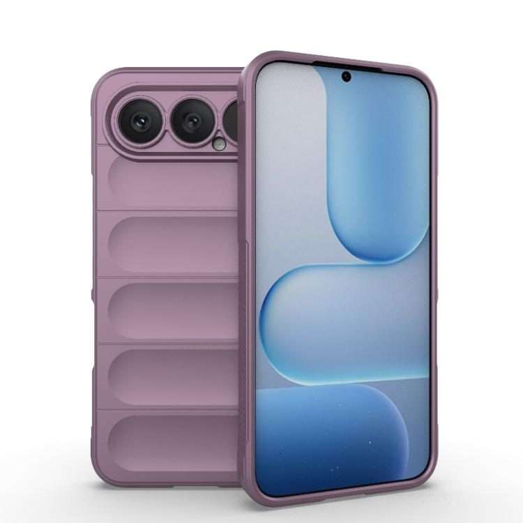 For Honor 500 Pro Global 155.8mm Magic Shield TPU + Flannel Phone Case(Purple)