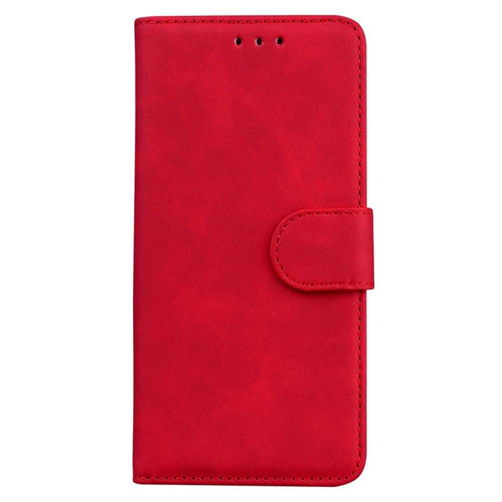 For Infinix Note 50 Pro+ Skin Feel Pure Color Flip Leather Phone Case(Red)