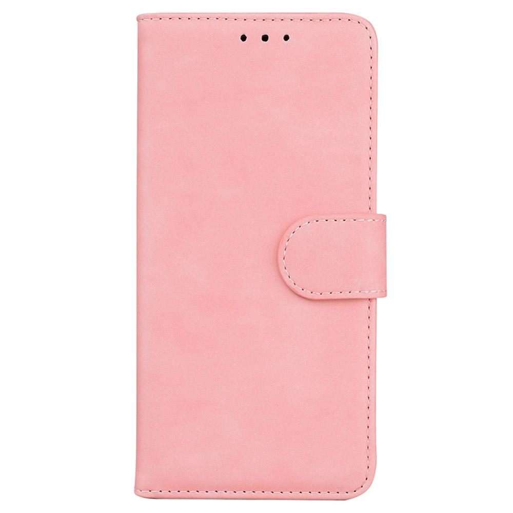 For Infinix Note 50 Pro+ Skin Feel Pure Color Flip Leather Phone Case(Pink)