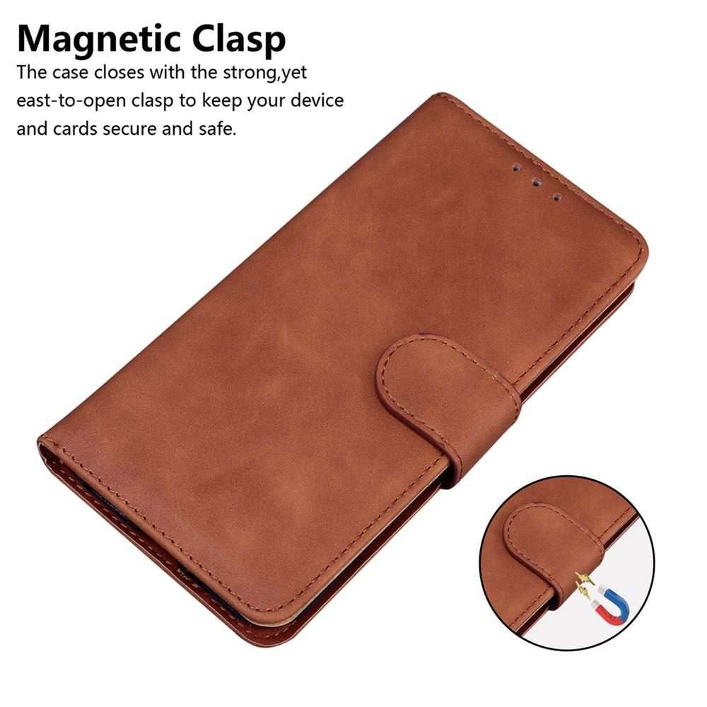 For Infinix Note 50 Pro+ Skin Feel Pure Color Flip Leather Phone Case(Brown)
