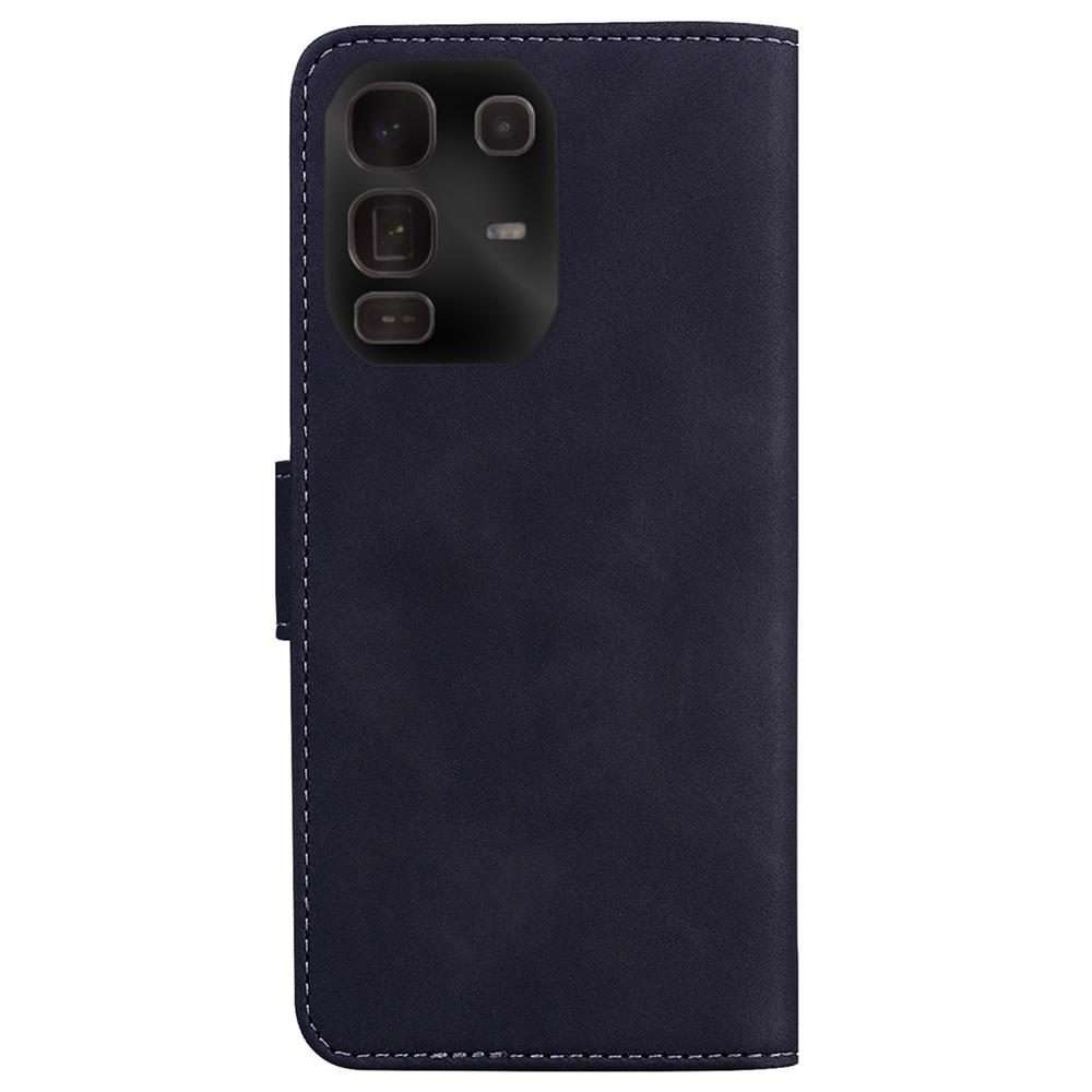 For Infinix Note 50 Pro+ Skin Feel Pure Color Flip Leather Phone Case(Black)