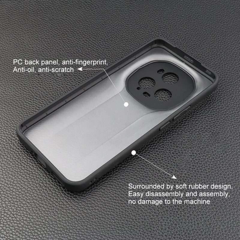 For Honor Magic5 Pro Frosted TPU + Transparent PC Phone Case(Transparent)