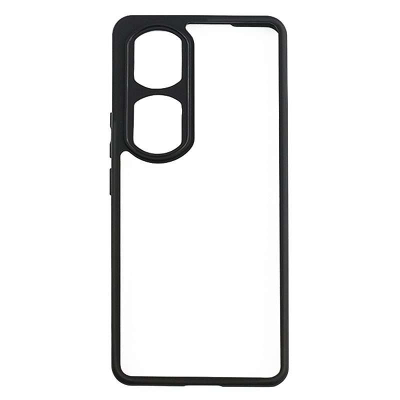 For Honor 90 Pro Frosted TPU + Transparent PC Phone Case(Transparent)