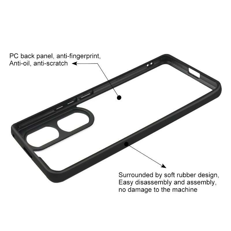 For Honor 90 Pro Frosted TPU + Transparent PC Phone Case(Transparent)