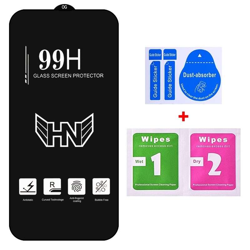 For iPhone 15 Pro High Aluminum Large Arc Full Screen Tempered Glass Film